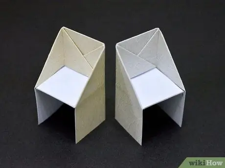 Bir Origami Sandalye Yapın Adım 13