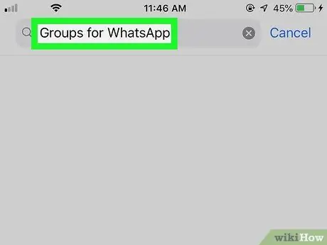 Deltag i en WhatsApp -gruppe uden en invitation Trin 2