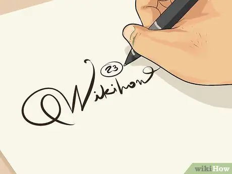 Mag-sign ng isang Cool Signature Hakbang 10