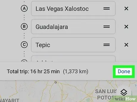 Lägg till flera destinationer på Google Maps Steg 10