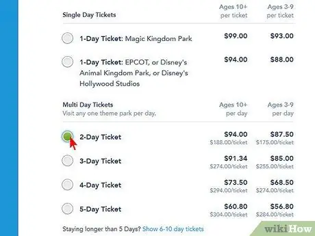 Beli Tiket Disney World Langkah 6