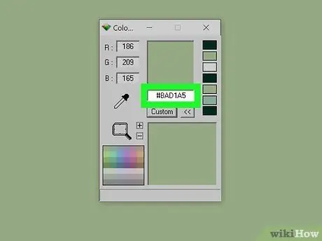 Holen Sie sich den Hex-Code einer Farbe auf Ihrem Computerbildschirm Schritt 11