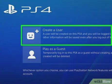 Hapus Pengguna di PS4 Langkah 1