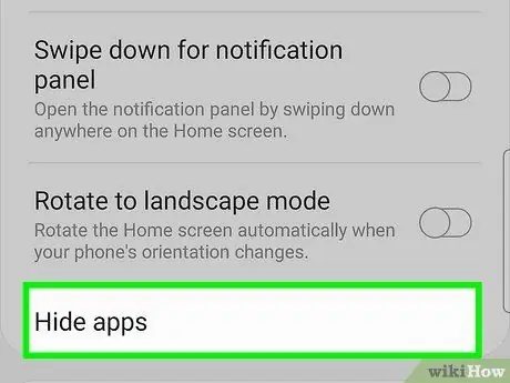 Skjul apps på Android Trin 4