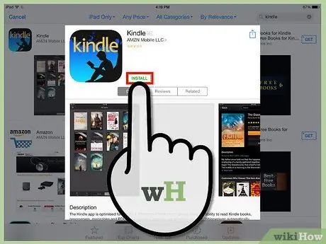 Download Kindle Books on an iPad Step 3