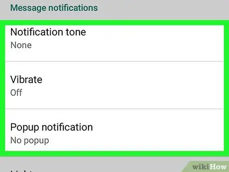 Desactive las notificaciones de WhatsApp en Android Paso 11