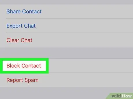 مسدود کردن تماس های WhatsApp در iPhone یا iPad مرحله 5