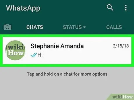 WhatsAppi kõnede blokeerimine Androidis 3. toiming