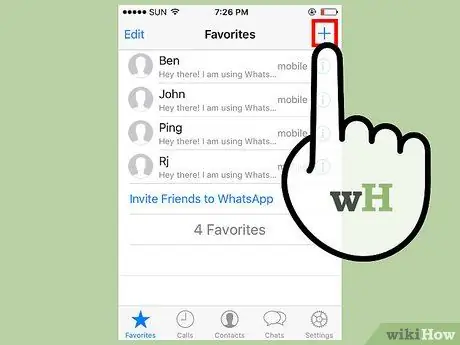 WhatsApp -a Sevimlilər əlavə edin Addım 4