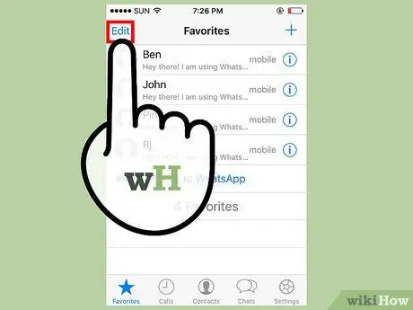 WhatsApp -da Sevimlilər əlavə edin Adım 9