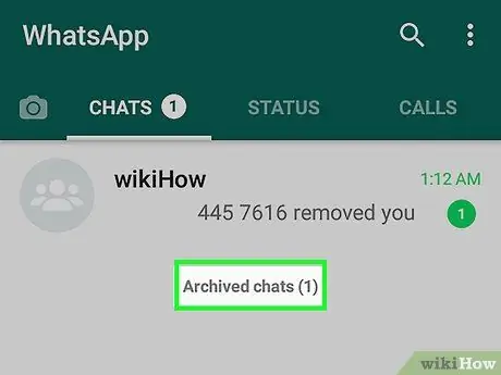 مشاهده چت های بایگانی شده در WhatsApp مرحله 9