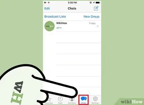 Označite poruku kao nepročitanu na WhatsApp -u Korak 2