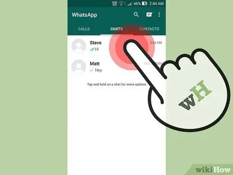 Merk 'n boodskap as ongelees op WhatsApp Stap 7