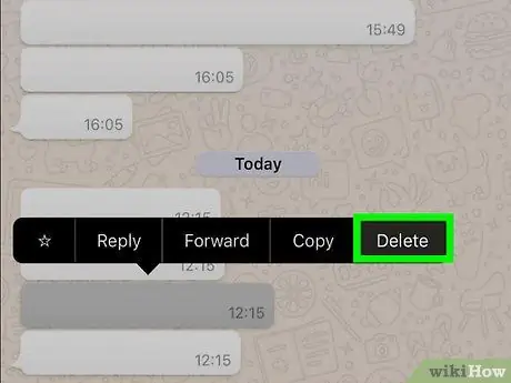 ลบข้อความเก่าใน WhatsApp ขั้นตอนที่6