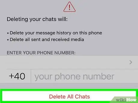 WhatsApp 20 -də köhnə mesajları silin