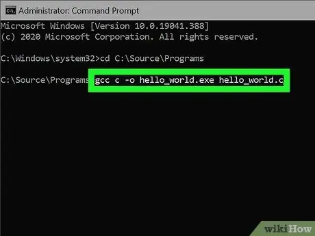Компилирайте програма C с помощта на GNU Compiler (GCC) Стъпка 15