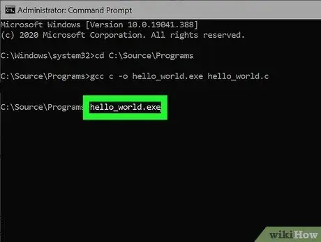 Een C-programma compileren met behulp van de GNU-compiler (GCC) Stap 16