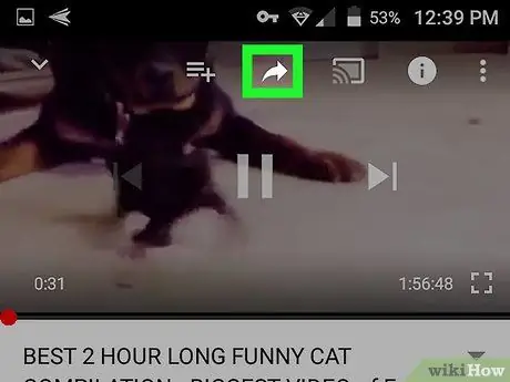 Android Adım 5'te YouTube Uygulamasında bir URL kopyalayın