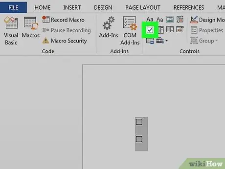 Masukkan Kotak Centang di Word Langkah 9