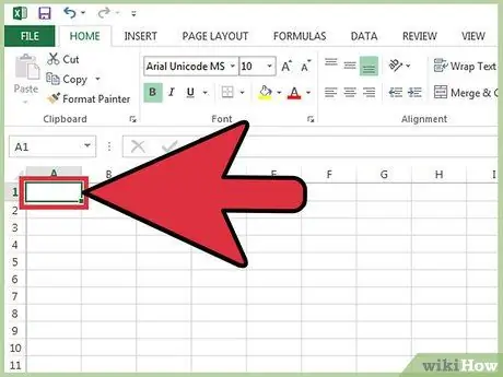 Add Autonumber in Excel Step 1