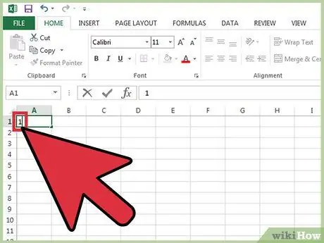 Pridėkite automatinį numerį „Excel“8 veiksme