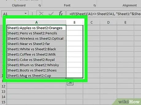 Data muncul di Excel Langkah 18