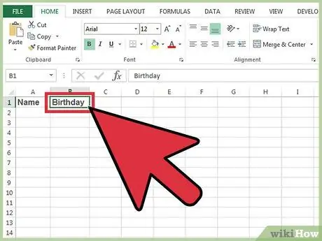 Excel Adım 2'de Yaşı Hesaplayın