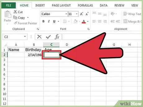 Excel -də yaşı hesablayın Adım 5