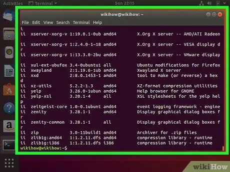 Удалите программное обеспечение Ubuntu, шаг 2