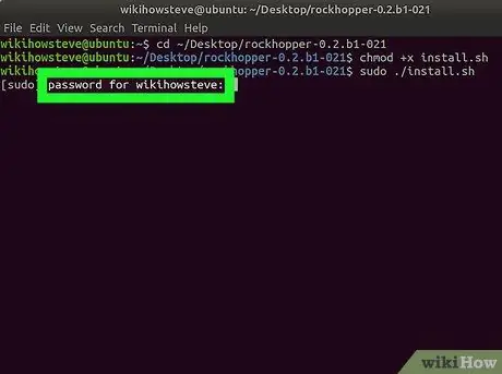 टर्मिनल चरण 8 का उपयोग करके Linux में INSTALL.sh फ़ाइलें निष्पादित करें