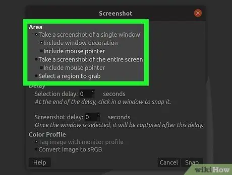 Siv Screenshot hauv Linux Kauj Ruam 10