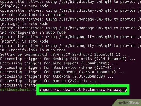 Siv Screenshot hauv Linux Kauj Ruam 16