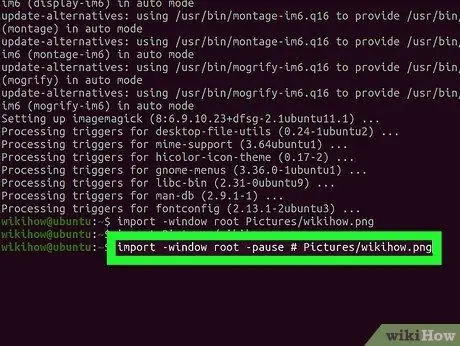 Siv Screenshot hauv Linux Kauj Ruam 18