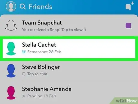 Узнайте, есть ли кто-то в сети в Snapchat. Шаг 4