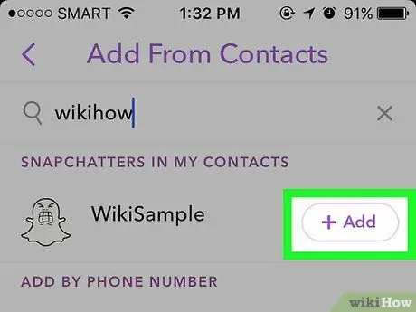 Use Quick Add on Snapchat Step 12