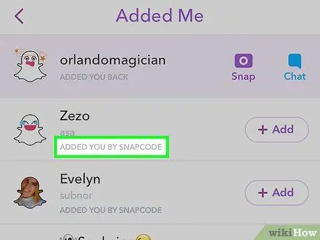 Zistite, či si vás niekto pridal na Snapchate, krok 5