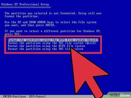 Formatirajte trdi disk prenosnega računalnika 8. korak