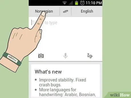 Baixe um idioma para uso off-line no Google Translate para Android Etapa 2