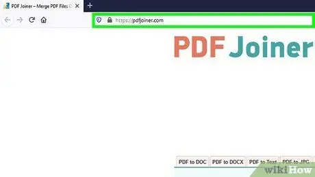 دمج ملفات PDF الخطوة 1