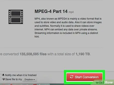 Convert a MOV File to an MP4 Step 8