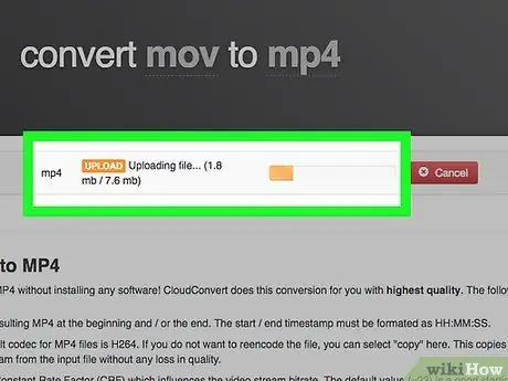 Convert a MOV File to an MP4 Step 9