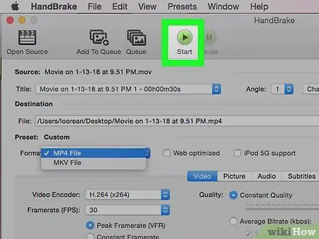 Convert a MOV File to an MP4 Step 19