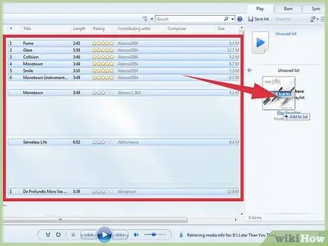Запазете списък за печат на вашите песни в Windows Media Player Стъпка 5