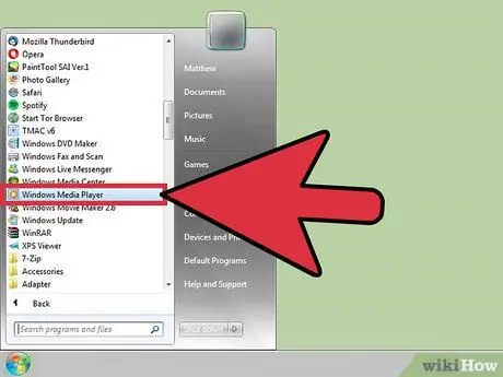 Simpan Senarai Lagu Anda yang Dapat Dicetak di Windows Media Player Langkah 1