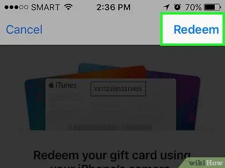 Aktifkan Kad iTunes Langkah 10