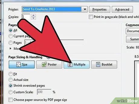 Cetak Banyak Halaman Setiap Helaian dalam Adobe Reader Langkah 4