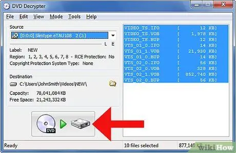 Copiați un film DVD Pasul 7