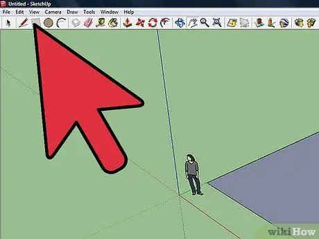 Създайте стандартна къща в SketchUp Стъпка 2