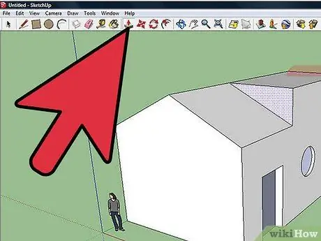 SketchUp- ում Ստանդարտ տուն ստեղծեք Քայլ 7