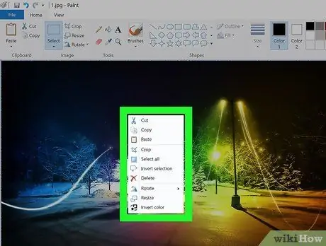 عكس الألوان في MS Paint الخطوة 5